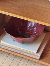 Load image into Gallery viewer, Vintage Handmade Red Poppy Bowl