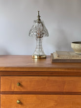 Load image into Gallery viewer, Vintage Crystal Cut Glass Lamp