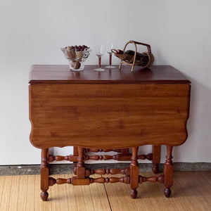 Antique Drop Leaf Maple Dining Table