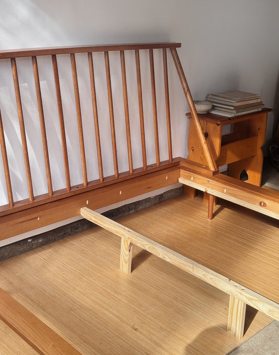 Modern MCM Style Queen Bed