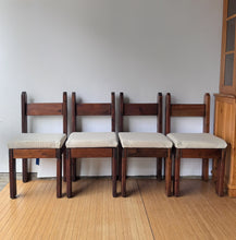 Load image into Gallery viewer, Vintage Brutalist Dining Chair Set