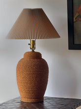 Load image into Gallery viewer, 1970’s XL Jute Rope Table Lamp