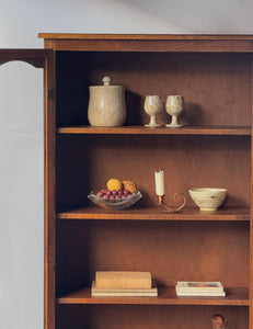 Antique Tall Wooden Display Cabinet