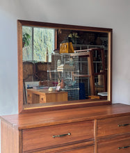 Load image into Gallery viewer, Vintage MCM Lowboy Dresser w/ Mirror