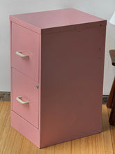 Load image into Gallery viewer, 1980’s Pink Vintage Filing Cabinet