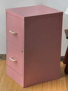 1980’s Pink Vintage Filing Cabinet