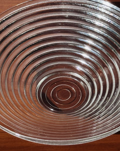 Spiral Glass Vintage Bowl