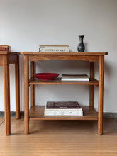 Load image into Gallery viewer, Vintage Handcrafted Oak Work Table with Matching Printer Stand
