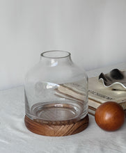 Load image into Gallery viewer, Modern Glass &amp; Wood Terrarium