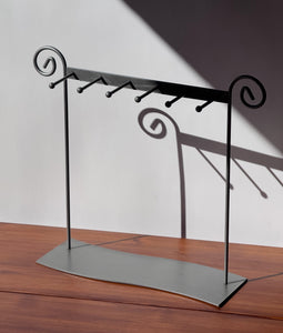 Silver Metal Spiral Jewelry Holder