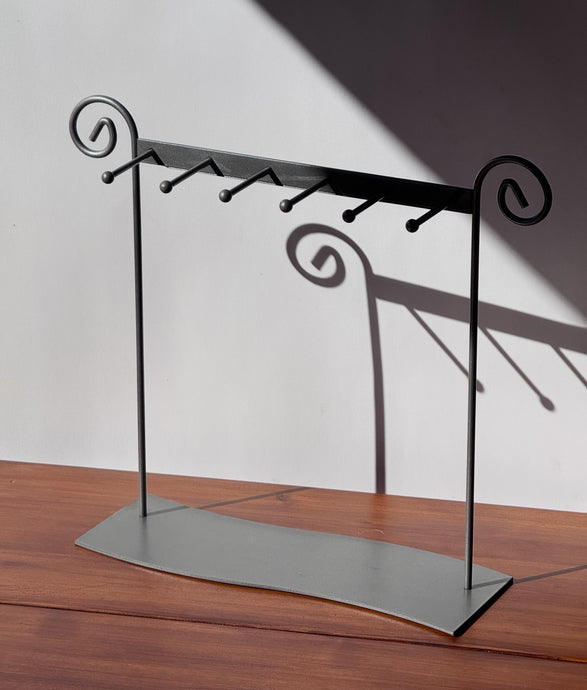 Silver Metal Spiral Jewelry Holder