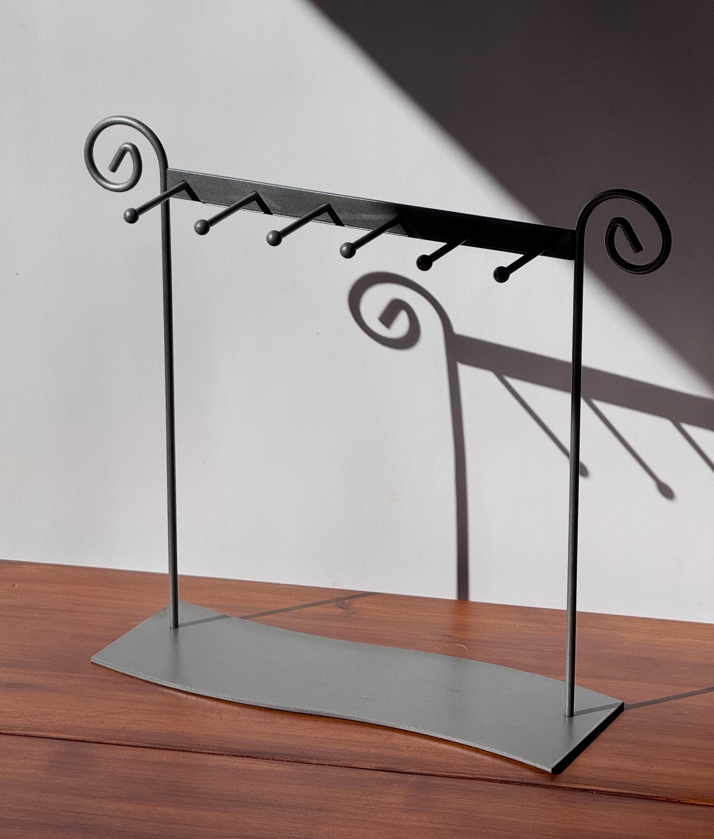 Silver Metal Spiral Jewelry Holder