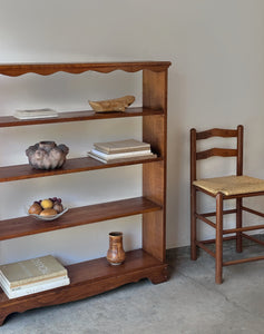 Vintage Scalloped Bookshelf