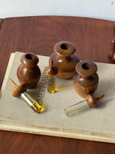 Load image into Gallery viewer, Vintage Myrtle Wood Perfume Bottles