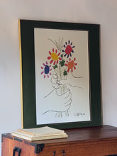 Load image into Gallery viewer, Vintage Framed Picasso ‘Bouquet of Peace’