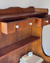 Load image into Gallery viewer, Antique American Pine Scalloped Cupboard
