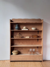 Load image into Gallery viewer, Handcrafted Raw Wooden Scalloped Standing Shelf