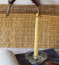 Load image into Gallery viewer, Vintage Etched Glass Candle Holder