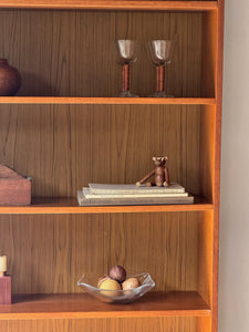 Tall Vintage Danish Teak Bookshelf