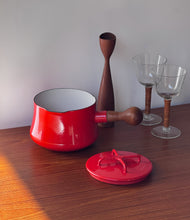 Load image into Gallery viewer, Vintage Dansk Red Enamel Steel Saucepan