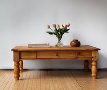 Load image into Gallery viewer, Vintage Pine Coffee Table