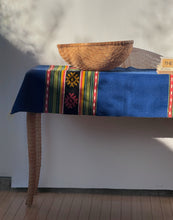 Load image into Gallery viewer, Vintage Blue Wool Tapestry