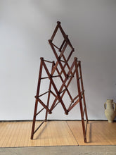 Load image into Gallery viewer, XL Antique Victorian Folding Laundry Drying Rack