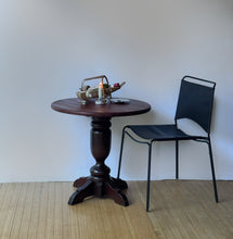 Load image into Gallery viewer, Antique Solid Mahogany Pedestal Bistro Table