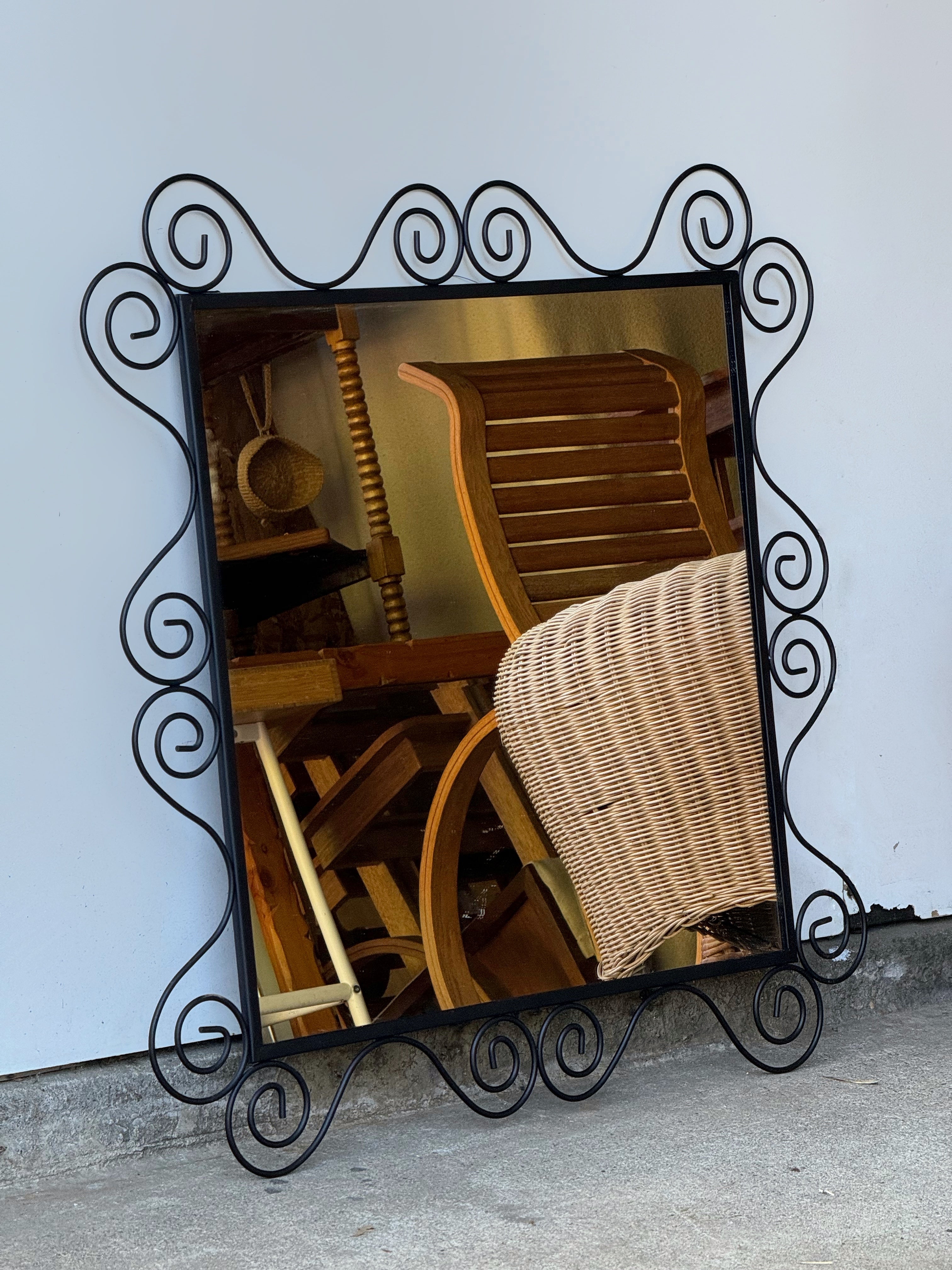 from Sweden＊Vintage mirror・* Vintage 90's IKEA Noresund Swirl Mirror – The Bohemian Find