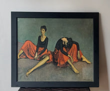 Load image into Gallery viewer, ‘Dancers Resting’ by Moses Soyer 1954, 1960’s Lithograph