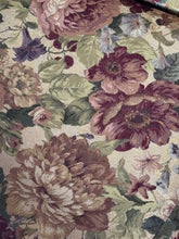 Load image into Gallery viewer, Vintage Flexsteel Antique Floral Tapestry Swivel Chair