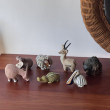 Load image into Gallery viewer, 1970's "Artensia Rinconada" Handmade Animal Sculptures Made in Uraguay