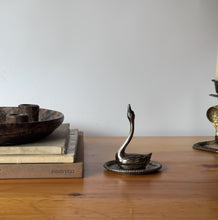 Load image into Gallery viewer, Vintage Silver Plated Swan Ring Holder