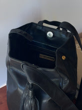 Load image into Gallery viewer, Vintage Black Leather Nicole Stevens Sling Bag