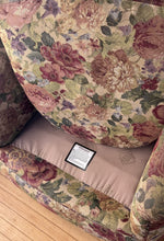 Load image into Gallery viewer, Vintage Flexsteel Antique Floral Tapestry Swivel Chair