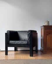 Load image into Gallery viewer, Vintage Black Postmodern Leather Chair by Brian Kane