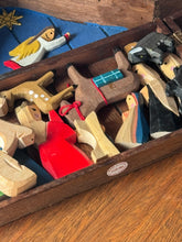Load image into Gallery viewer, Vintage Folk Wooden Nativity Box