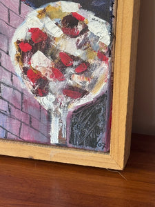Original Vintage Acrylic on Canvas Framed