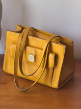 Load image into Gallery viewer, Yellow Vintage Dooney &amp; Burke Bourke
