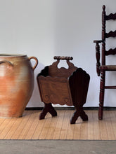 Load image into Gallery viewer, Vintage Primitive Wooden Magazine Holder