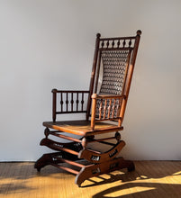Load image into Gallery viewer, 1800's Antique Wooden Rocking Chair