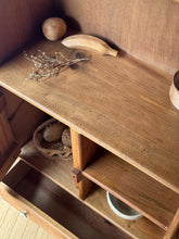 Load image into Gallery viewer, Antique Handcrafted Childs Primitive Hutch