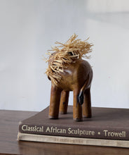 Load image into Gallery viewer, Vintage Folk Art Ceramic Lion Sculpture Handcrafted