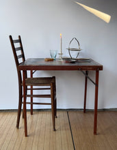 Load image into Gallery viewer, Antique Red Poppy Folding Table