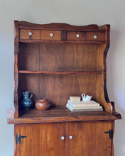 Load image into Gallery viewer, Antique American Pine Scalloped Cupboard