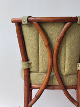 Load image into Gallery viewer, Pair of Vintage Upholstered Rattan Chairs