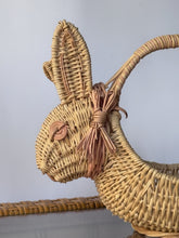Load image into Gallery viewer, 1980's Wicker Easter Bunny