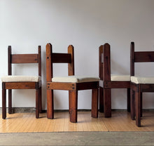 Load image into Gallery viewer, Vintage Brutalist Dining Chair Set