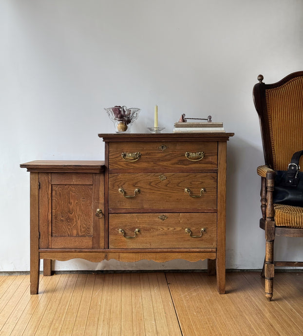 Antique Wooden Side Board