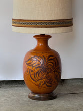 Load image into Gallery viewer, XL 1960&#39;s MCM Glazed Ceramic Lamp